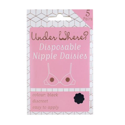 UnderWhere Disposable Nipple Daisies - Black