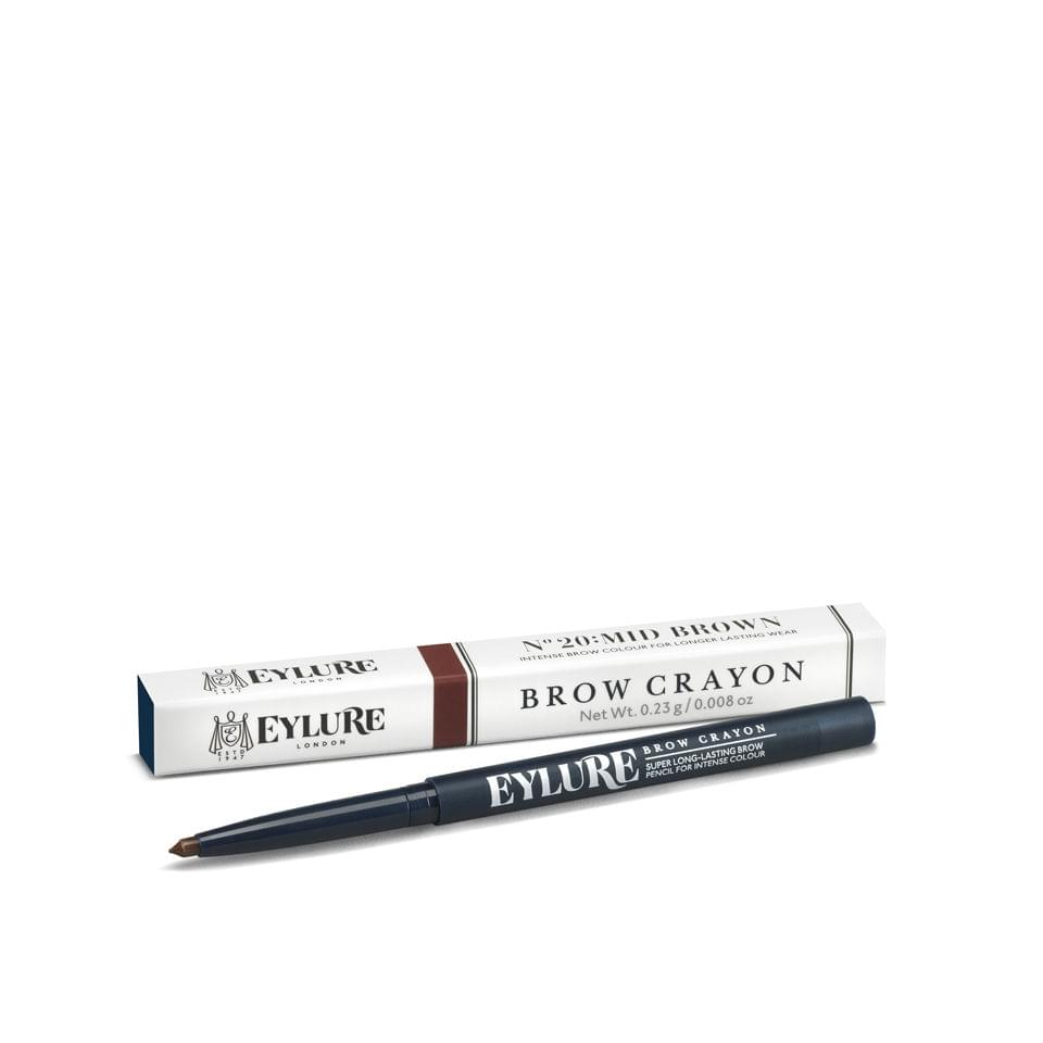 10981988-1406219512-898897 Eylure London Defining & Shading Brow Crayon Mid Brown - Image 1